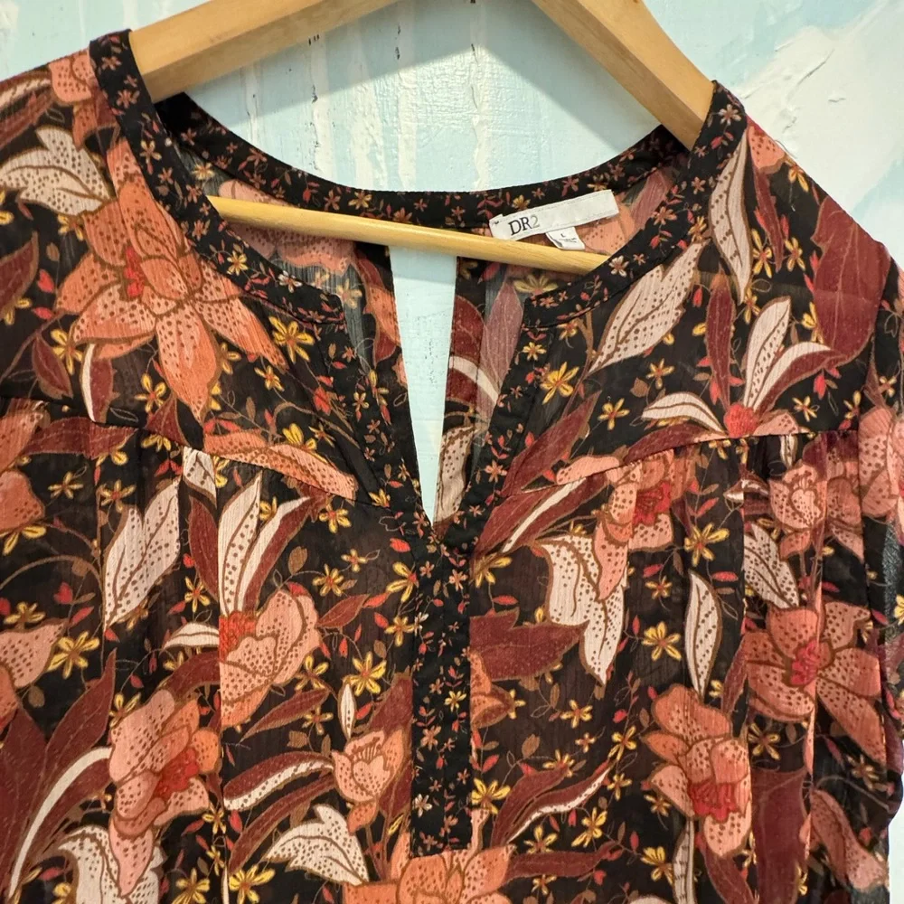 DR2 Sheer flowy blouse. Nordstrom - Picture 3 of 8